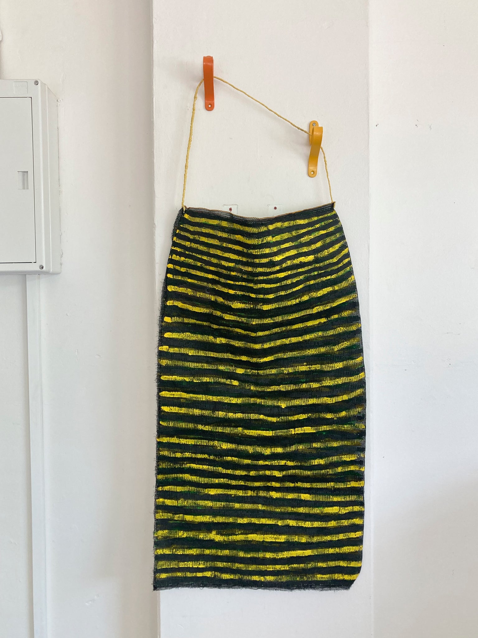Yir (Dilly Bag) - Painted shade cloth bag