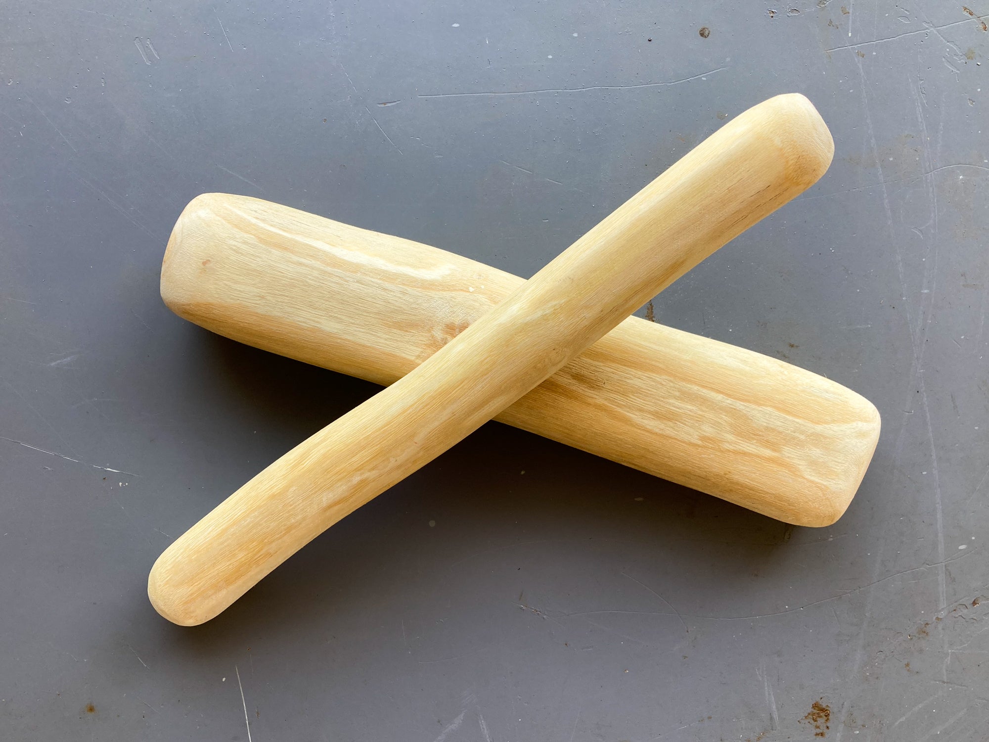 Hand-carved Ironwood Clap sticks (natural)